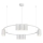 Hanglamp aan een koord GENESIS 10xGU10/8W/230V wit