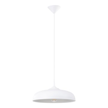 Hanglamp aan een koord GINA 1xE27/15W/230V diameter 38 cm wit
