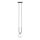 Hanglamp aan een koord GLAM 1xE14/10W/230V zwart