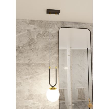 Hanglamp aan een koord GLAM 1xE14/10W/230V zwart