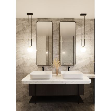 Hanglamp aan een koord GLAM 1xE14/10W/230V zwart