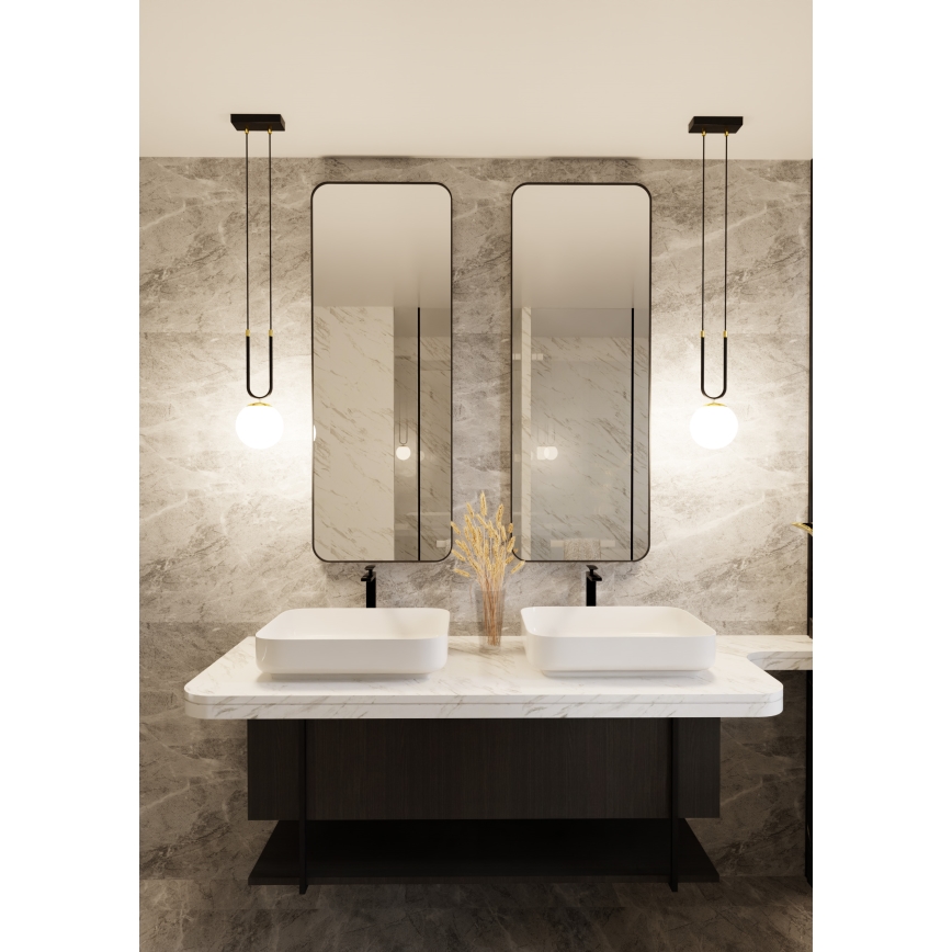 Hanglamp aan een koord GLAM 1xE14/10W/230V zwart
