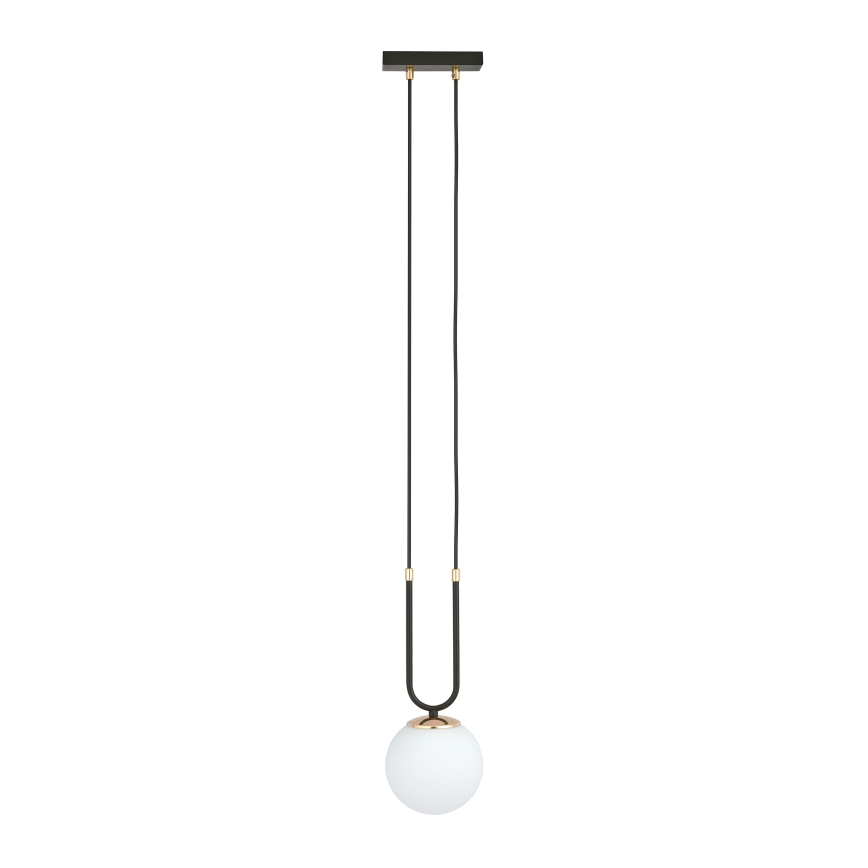 Hanglamp aan een koord GLAM 1xE14/10W/230V zwart