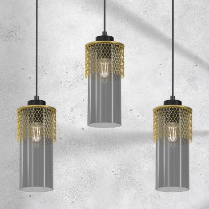 Hanglamp aan een koord GLAM 3xE27/60W/230V