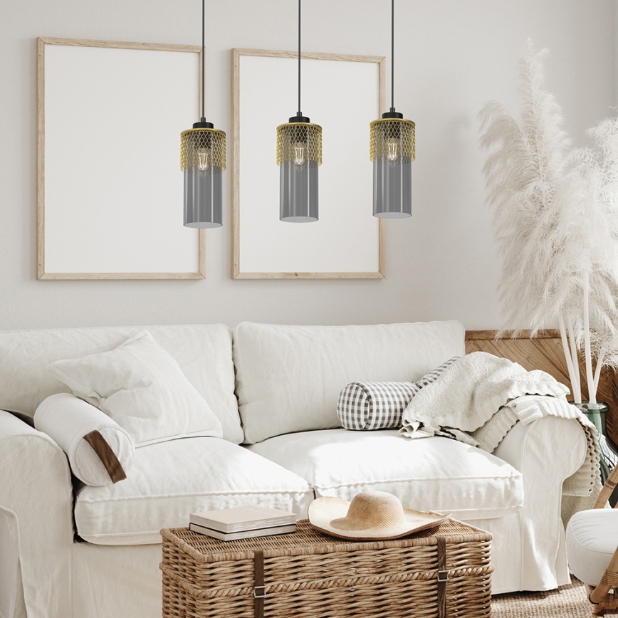 Hanglamp aan een koord GLAM 3xE27/60W/230V