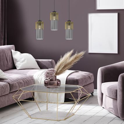 Hanglamp aan een koord GLAM 3xE27/60W/230V