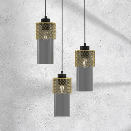 Hanglamp aan een koord GLAM 3xE27/60W/230V