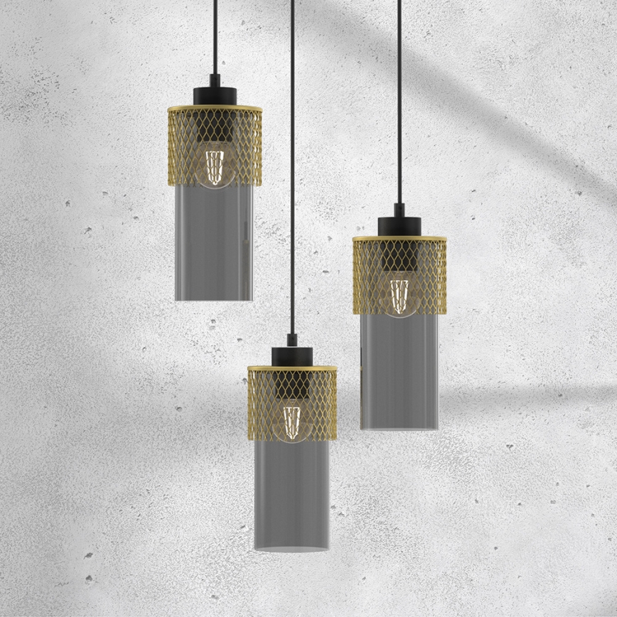Hanglamp aan een koord GLAM 3xE27/60W/230V