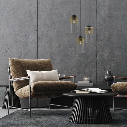 Hanglamp aan een koord GLAM 3xE27/60W/230V