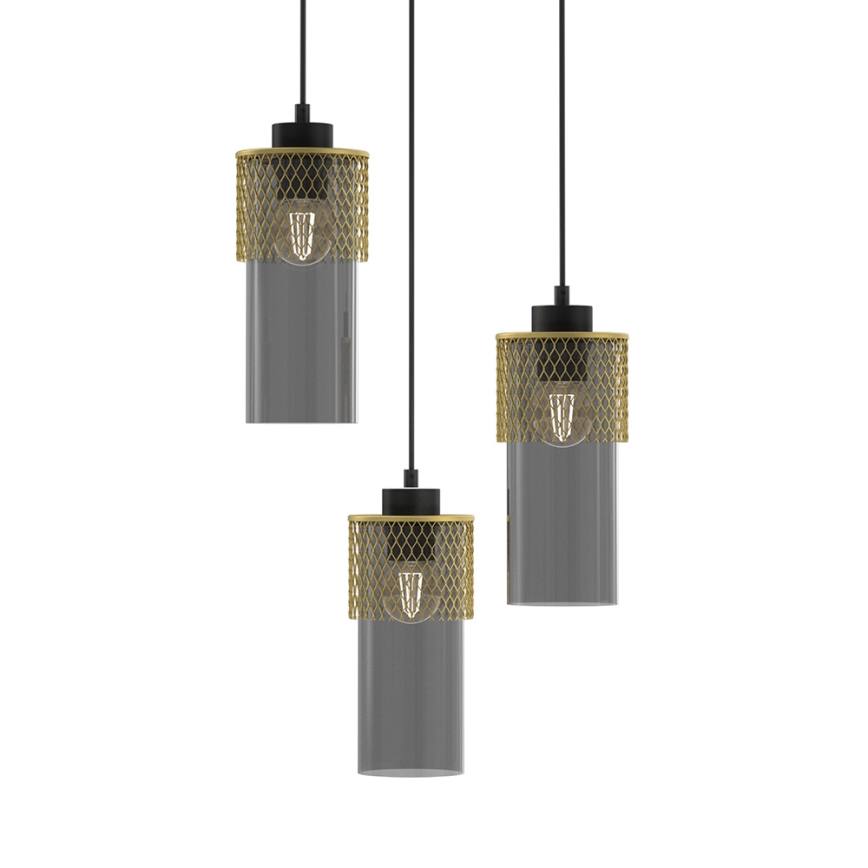 Hanglamp aan een koord GLAM 3xE27/60W/230V