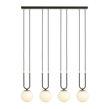 Hanglamp aan een koord GLAM 4xE14/10W/230V zwart