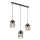 Hanglamp aan een koord GLOB 3xE27/40W/230V zwart