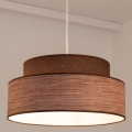 Hanglamp aan een koord GRACE 1xE27/60W/230V bruin/beige