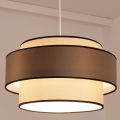 Hanglamp aan een koord GRACE 1xE27/60W/230V crème/bruin