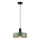 Hanglamp aan een koord HAKI 1xE27/60W/230V groen/zwart