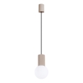 Hanglamp aan een koord HALO 1xG9/8W/230V diameter 12 cm beige