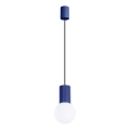 Hanglamp aan een koord HALO 1xG9/8W/230V diameter 12 cm blauw