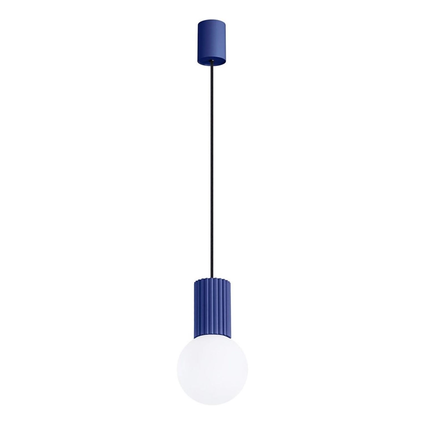 Hanglamp aan een koord HALO 1xG9/8W/230V diameter 12 cm blauw