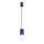 Hanglamp aan een koord HALO 1xG9/8W/230V diameter 12 cm blauw