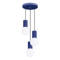 Hanglamp aan een koord HALO 3xG9/8W/230V diameter 25 cm blauw