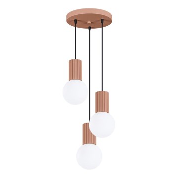 Hanglamp aan een koord HALO 3xG9/8W/230V diameter 25 cm bruin