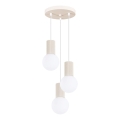 Hanglamp aan een koord HALO 3xG9/8W/230V diameter 25 cm crème