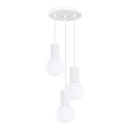 Hanglamp aan een koord HALO 3xG9/8W/230V diameter 25 cm wit