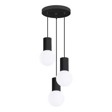 Hanglamp aan een koord HALO 3xG9/8W/230V diameter 25 cm zwart