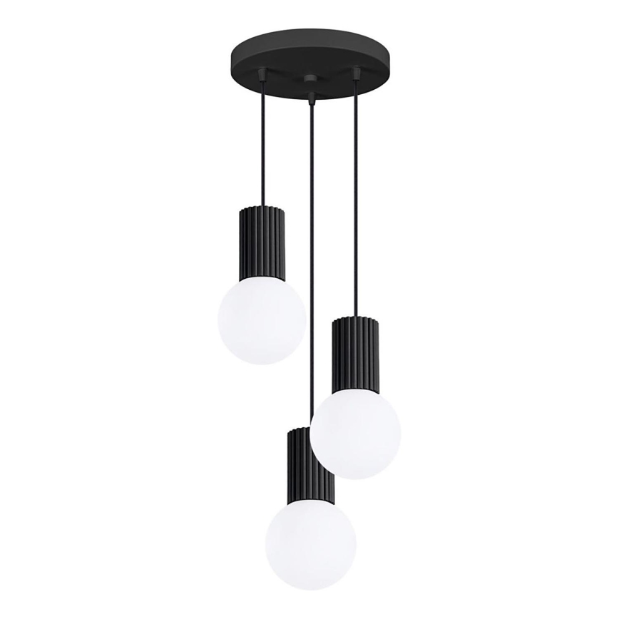 Hanglamp aan een koord HALO 3xG9/8W/230V diameter 25 cm zwart