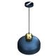 Hanglamp aan een koord HARALD 1xE27/60W/230V blauw