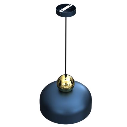 Hanglamp aan een koord HARALD 1xE27/60W/230V blauw