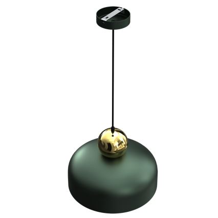 Hanglamp aan een koord HARALD 1xE27/60W/230V groen