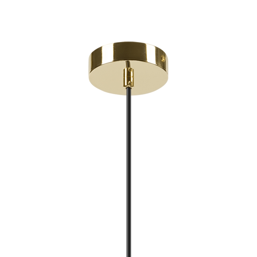 Hanglamp aan een koord HARMA 1xE27/15W/230V diameter 14 cm wit/goud