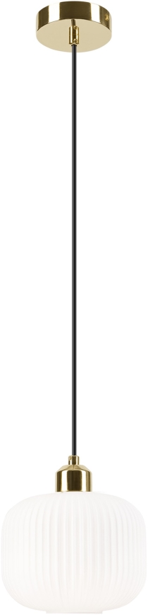 Hanglamp aan een koord HARMA 1xE27/15W/230V diameter 20 cm wit/goud
