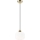 Hanglamp aan een koord HARMA 1xE27/15W/230V diameter 20 cm wit/goud
