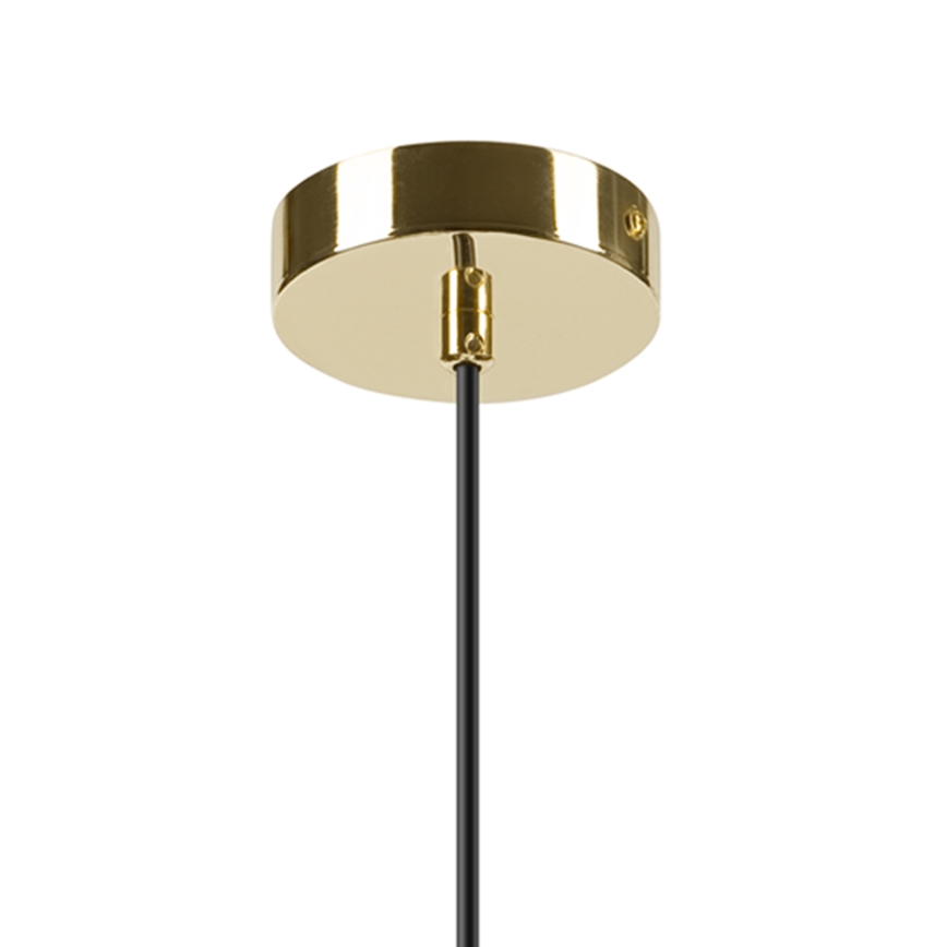 Hanglamp aan een koord HARMA 1xE27/15W/230V diameter 20 cm wit/goud