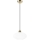 Hanglamp aan een koord HARMA 1xE27/15W/230V diameter 25 cm wit/goud