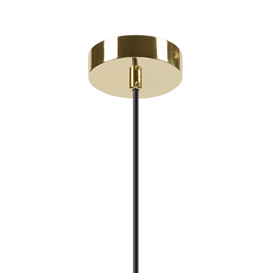 Hanglamp aan een koord HARMA 1xE27/15W/230V diameter 25 cm wit/goud