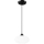 Hanglamp aan een koord HARMA 1xE27/15W/230V diameter 25 cm wit/zwart
