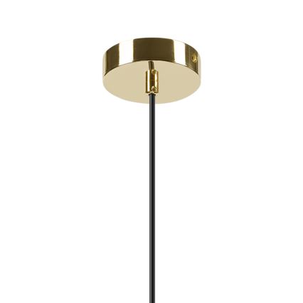 Hanglamp aan een koord HARMA 1xE27/15W/230V diameter 30 cm wit/goud