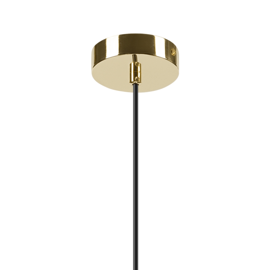 Hanglamp aan een koord HARMA 1xE27/15W/230V diameter 30 cm wit/goud
