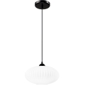Hanglamp aan een koord HARMA 1xE27/15W/230V diameter 30 cm wit/zwart