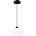 Hanglamp aan een koord HARMA 1xE27/15W/230V diameter 30 cm wit/zwart