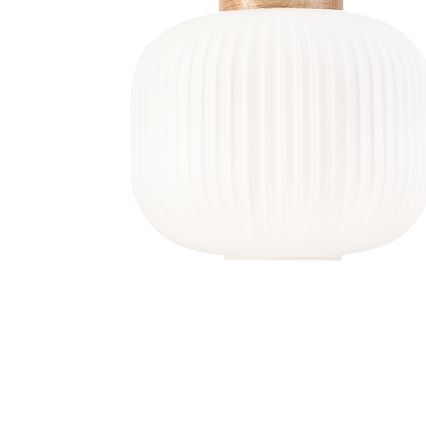 Hanglamp aan een koord HARMONY 1xE27/15W/230V diameter 20 cm wit/eiken