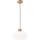 Hanglamp aan een koord HARMONY 1xE27/15W/230V diameter 30 cm wit/eiken