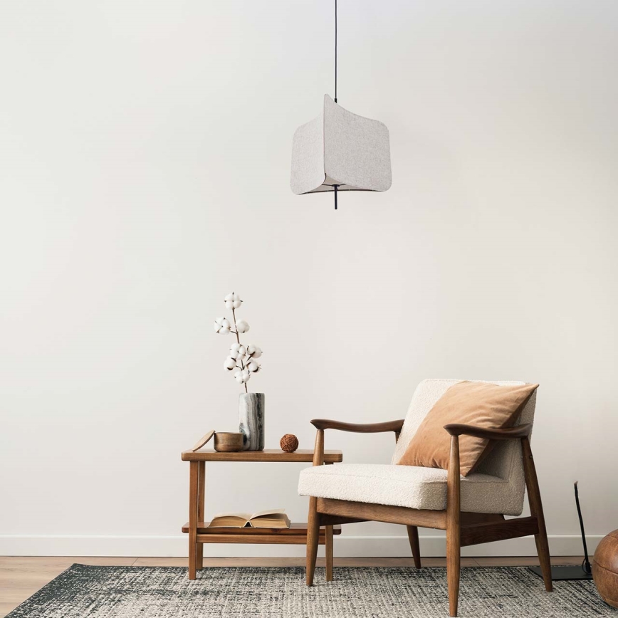 Hanglamp aan een koord HAVANA 1xE27/20W/230V diameter 50 cm beige