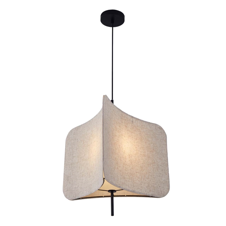 Hanglamp aan een koord HAVANA 1xE27/20W/230V diameter 50 cm beige