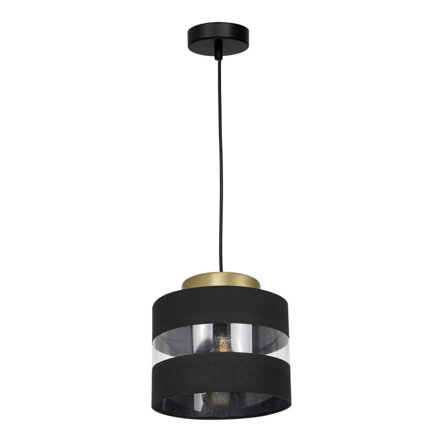 Hanglamp aan een koord HAVARD 1xE27/60W/230V zwart/messing