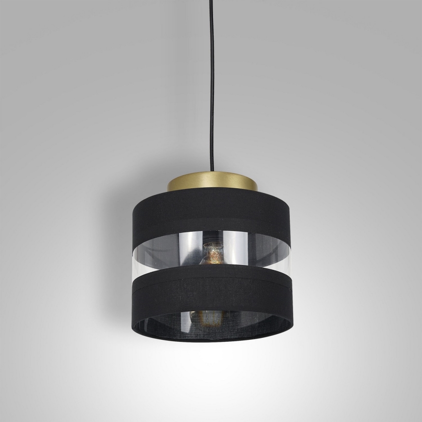 Hanglamp aan een koord HAVARD 1xE27/60W/230V zwart/messing