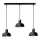 Hanglamp aan een koord HEBE 3xE27/60W/230V zwart